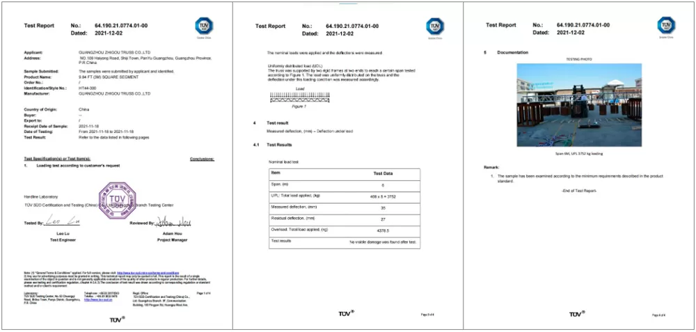Congratulations on Passing the HT44 Bearing Test for Intellectual Truss! Congratulations on Passing the HT44 Bearing Test for Intellectual Truss!